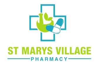 ST MARYS VILLAGE PHARMACY logo design by PMG