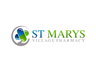 ST MARYS VILLAGE PHARMACY logo design by ubai popi