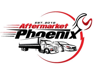 Aftermarket Phoenix  logo design by REDCROW
