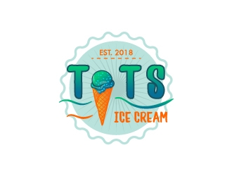 TOTS Ice Cream  logo design by BaneVujkov