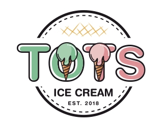 TOTS Ice Cream  logo design by Eliben