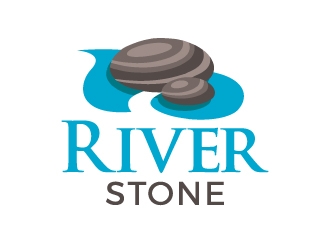 River Stone logo design by ORPiXELSTUDIOS