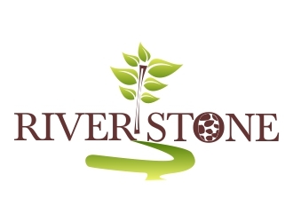 River Stone logo design by ElonStark