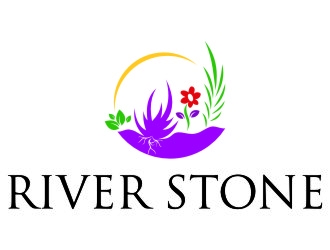 River Stone logo design by jetzu