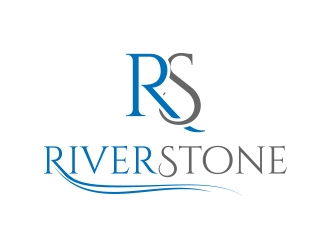 River Stone logo design by MarkindDesign