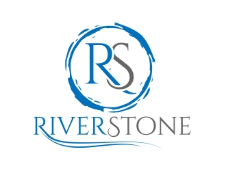 River Stone logo design by MarkindDesign