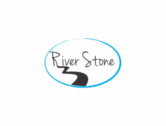 River Stone logo design by mutafailan