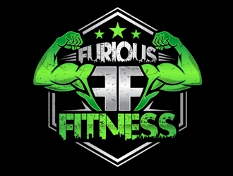FURIOUS FITNESS  logo design by DreamLogoDesign