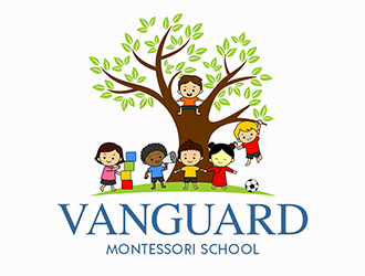Vanguard Montessori School  logo design by Optimus