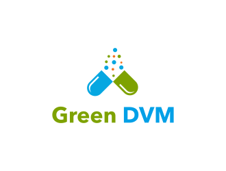 Green DVM logo design by ammad
