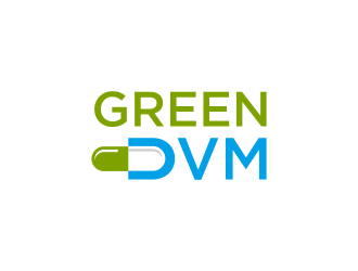 Green DVM logo design by ammad