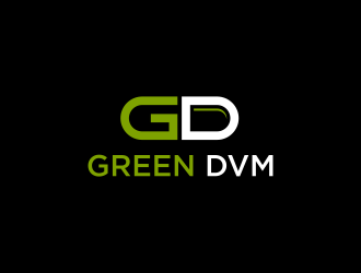 Green DVM logo design by ammad