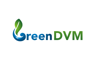 Green DVM logo design by R-art