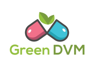 Green DVM logo design by Suvendu