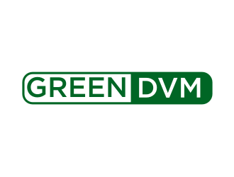 Green DVM logo design by BintangDesign