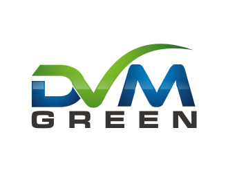 Green DVM logo design by BintangDesign