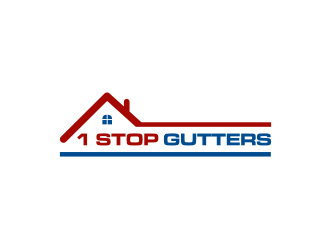 1 Stop Gutters logo design by ohtani15