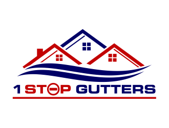 1 Stop Gutters logo design by cintoko