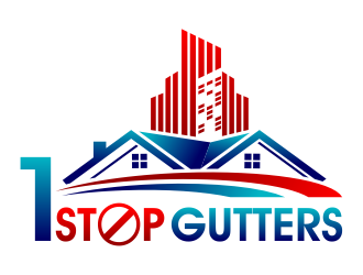 1 Stop Gutters logo design by cintoko