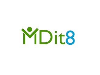 MDit8   logo design by bougalla005