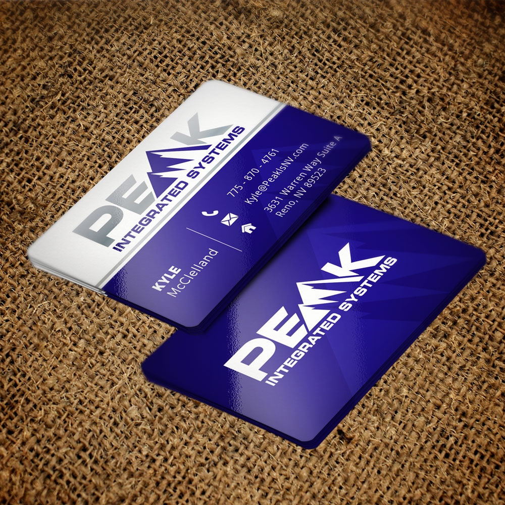 Peak Integrated Systems logo design by Gelotine