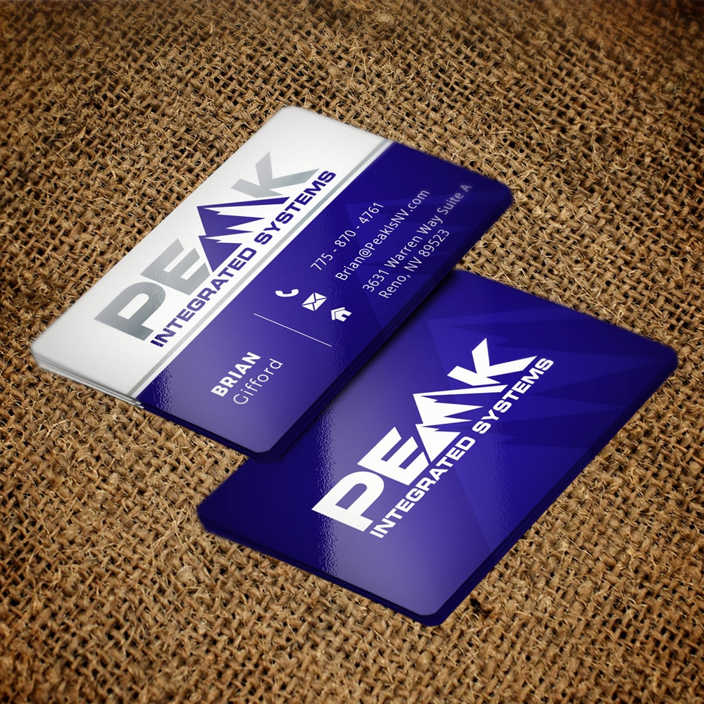 Peak Integrated Systems logo design by Gelotine