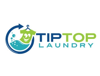 TIP TOP LAUNDRY logo design by REDCROW