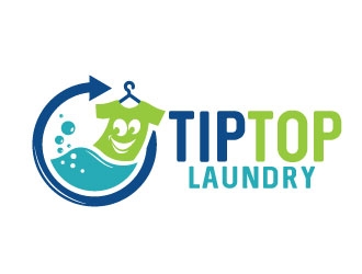 TIP TOP LAUNDRY logo design by REDCROW