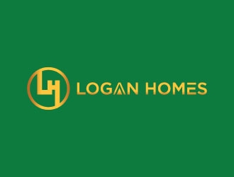 LOGAN HOMES logo design by Erasedink