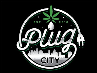 PLUG CITY logo design by REDCROW