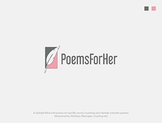 PoemsForHer.com logo design by branka_stanic