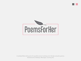 PoemsForHer.com logo design by branka_stanic