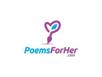PoemsForHer.com logo design by logoesdesign