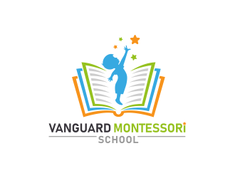 Vanguard Montessori School  logo design by mikael
