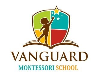 Vanguard Montessori School  logo design by veron