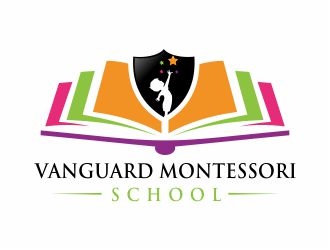 Vanguard Montessori School  logo design by 48art