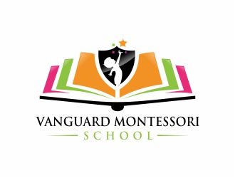 Vanguard Montessori School  logo design by 48art