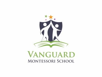 Vanguard Montessori School  logo design by CustomCre8tive