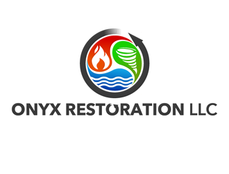 Onyx Restoration LLC logo design by megalogos