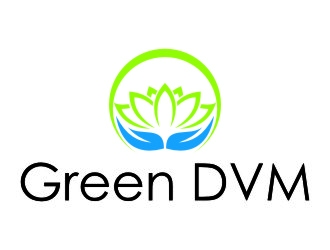Green DVM logo design by jetzu