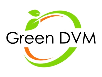 Green DVM logo design by jetzu