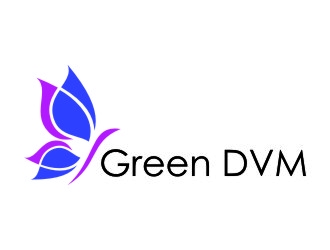 Green DVM logo design by jetzu