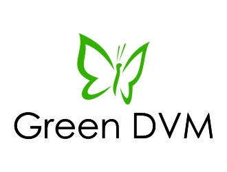Green DVM logo design by jetzu