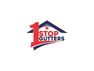 1 Stop Gutters logo design by yans