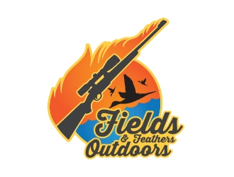 Fields & Feathers Outdoors logo design by zubi