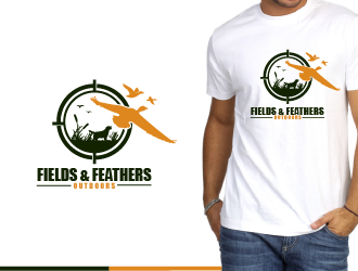 Fields & Feathers Outdoors logo design by AxeDesign