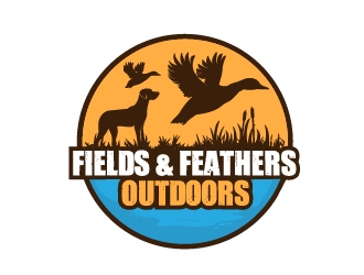 Fields & Feathers Outdoors logo design by AxeDesign