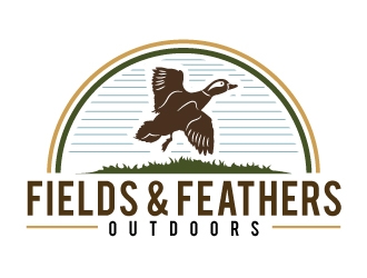 Fields & Feathers Outdoors logo design by Suvendu