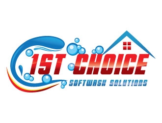 1st Choice Softwash Solutions  logo design by Suvendu