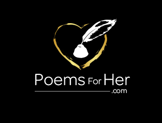 PoemsForHer.com logo design by BeDesign